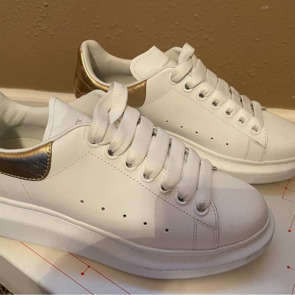 White leather Alexander McQueen